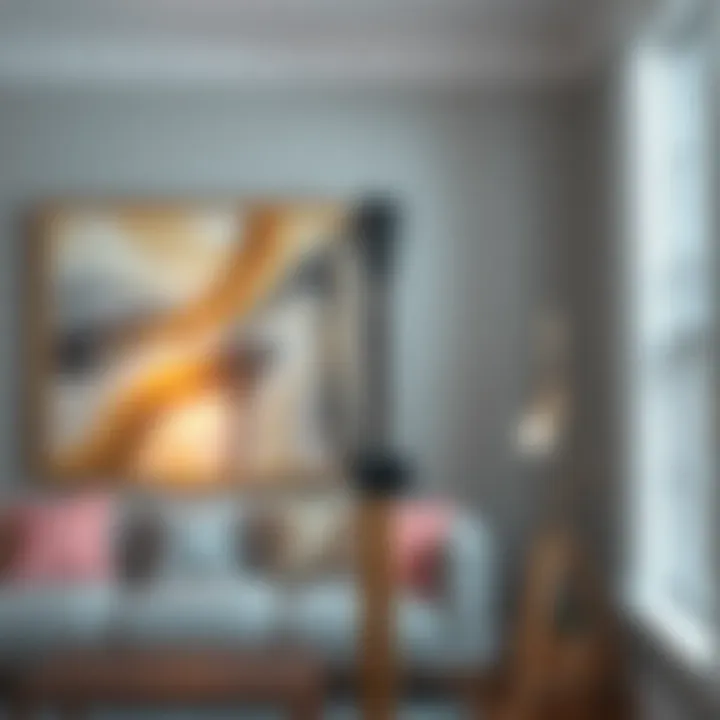 Safety measures while painting with an extension pole