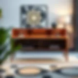 Elegant 39-inch desk featuring built-in storage compartments