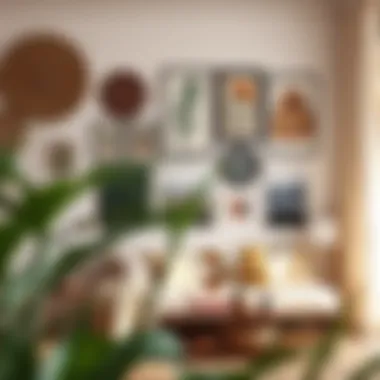 DIY Bohemian-inspired wall art display