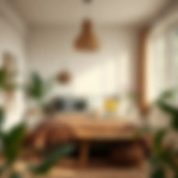 Sustainable furnishings in a Bohemian bedroom