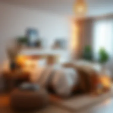 Cozy bedroom setup with affordable decor elements