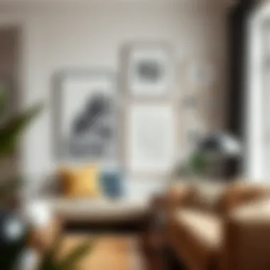 Stylish budget-friendly wall art arrangement