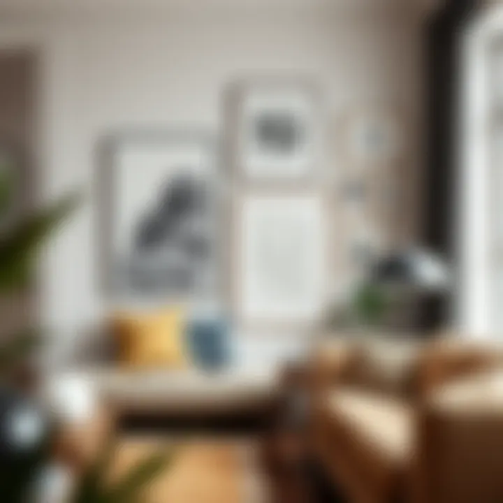 Stylish budget-friendly wall art arrangement