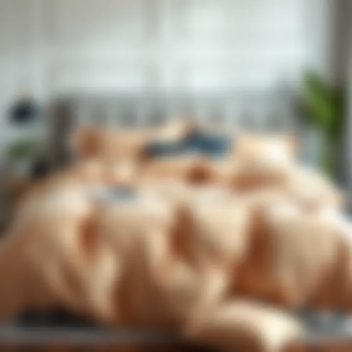 Elegant all-in-one duvet displayed on a modern bed