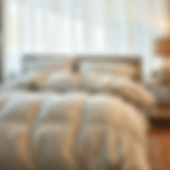 Maintenance routine for all-in-one duvet, highlighting ease of care