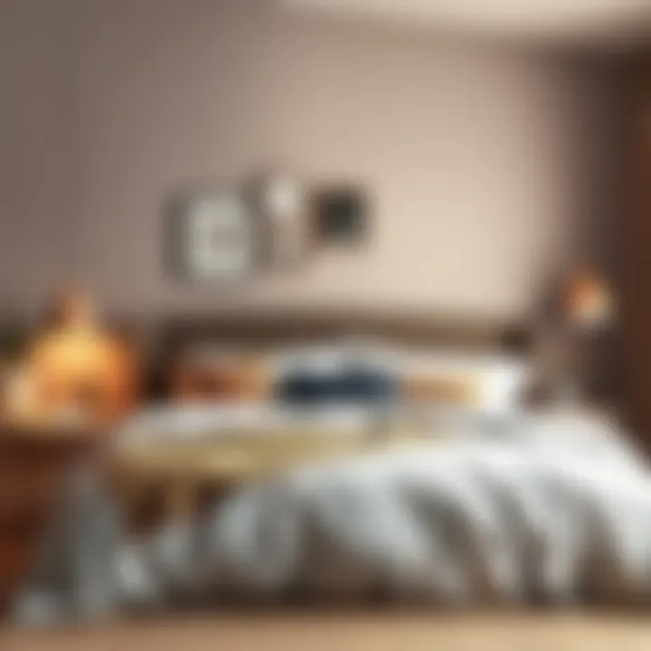 Stylish bedroom featuring an all-in-one duvet enhancing decor