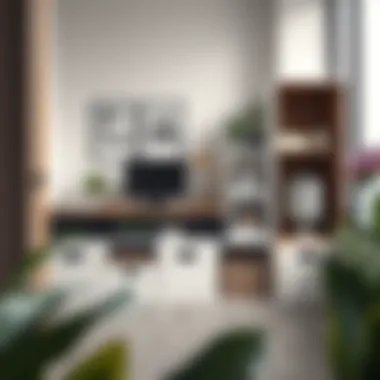 Functional ClosetMaid cube insert setup in a modern office environment