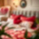 Luxurious Heart Sheet Set for Elegant Home Decor Luxurious heart sheet set displayed on a neatly made bed