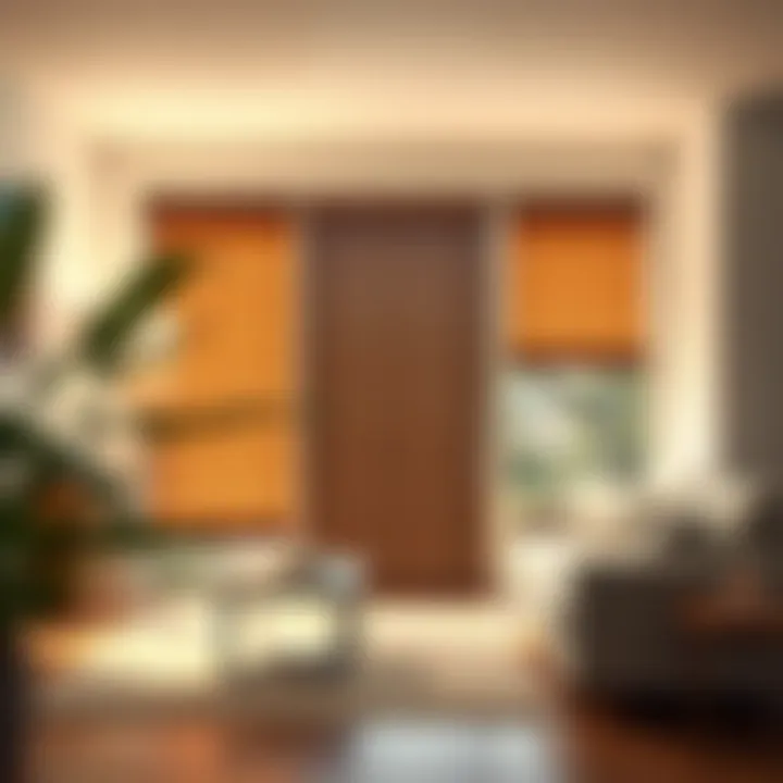 Variety of materials used in sliding glass door blinds