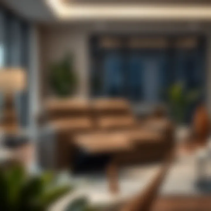 Elegant three-piece recliner cover in modern living room setting