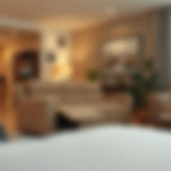 Stylish three-piece recliner cover enhancing living room decor