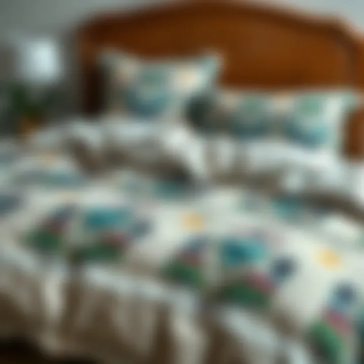 Trendy Bedspread with Contemporary Design Trendy bedspread showcasing contemporary design elements