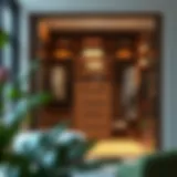 Elegant five-foot closet system showcasing versatile storage solutions.