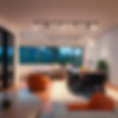 Enhancing Residential Spaces with Track Lighting Stylish track lighting in a residential dining area