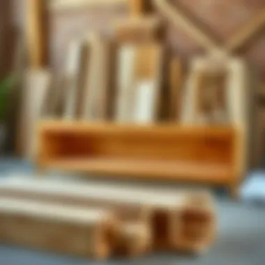 Quality wood materials arranged for daybed construction