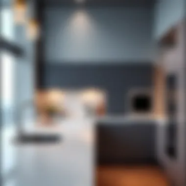 Contemporary kitchen design with integrated technology