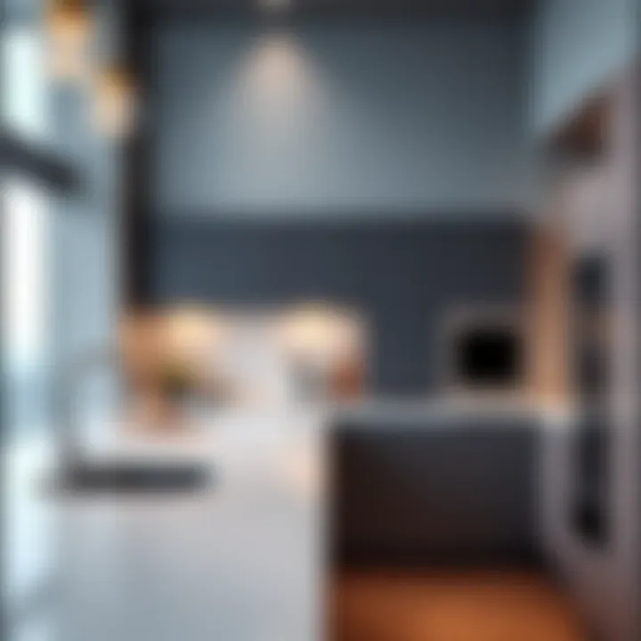 Contemporary kitchen design with integrated technology