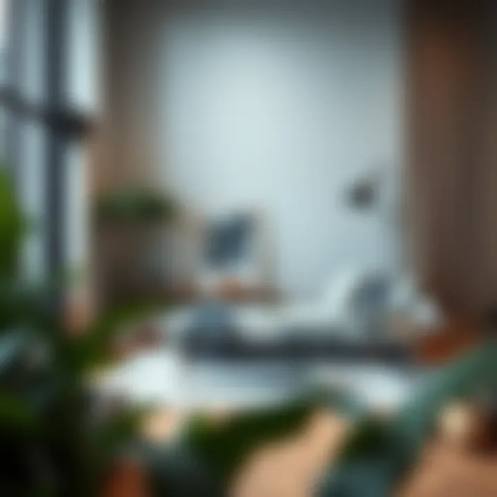 Stylish corner day bed in a modern living room