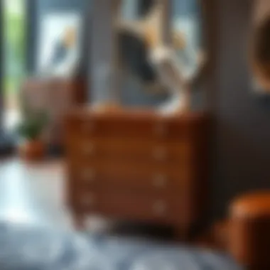 Creative uses of a five-drawer dresser in different interior styles