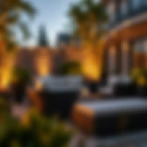 Stylish cushion box enhancing outdoor aesthetics