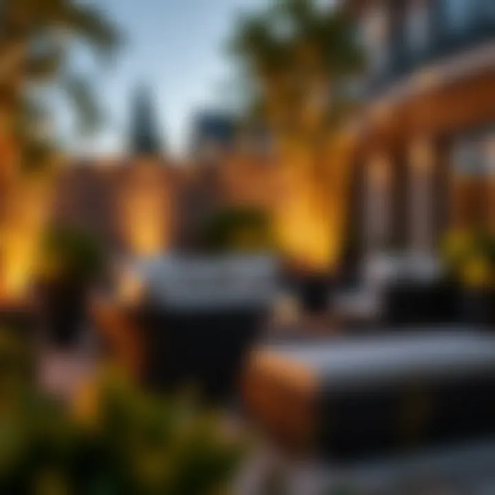 Stylish cushion box enhancing outdoor aesthetics