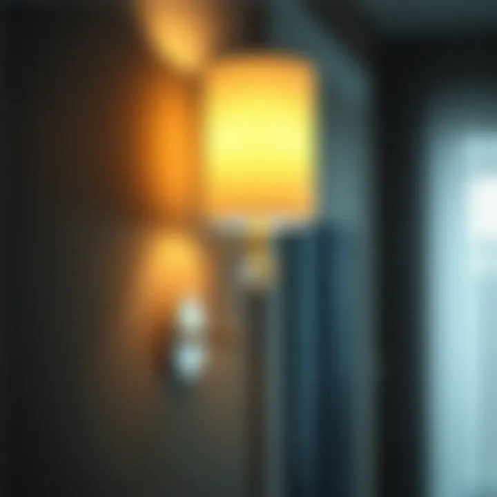 Elegant wall sconce enhancing bathroom decor