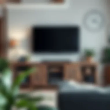 Charming Rustic Aesthetics for Media Storage Rustic wood entertainment center with storage options