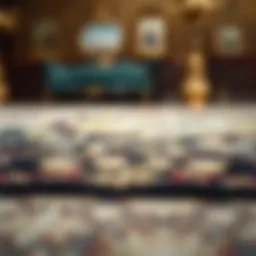 Luxurious texture of a Safavieh rug showcasing intricate designs