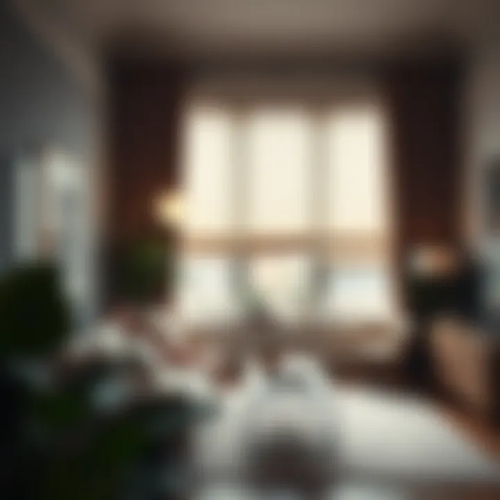 A well-decorated room with budget-friendly blinds