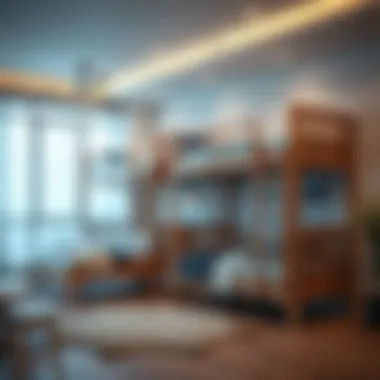 Materials used in triple bunk beds showcasing durability