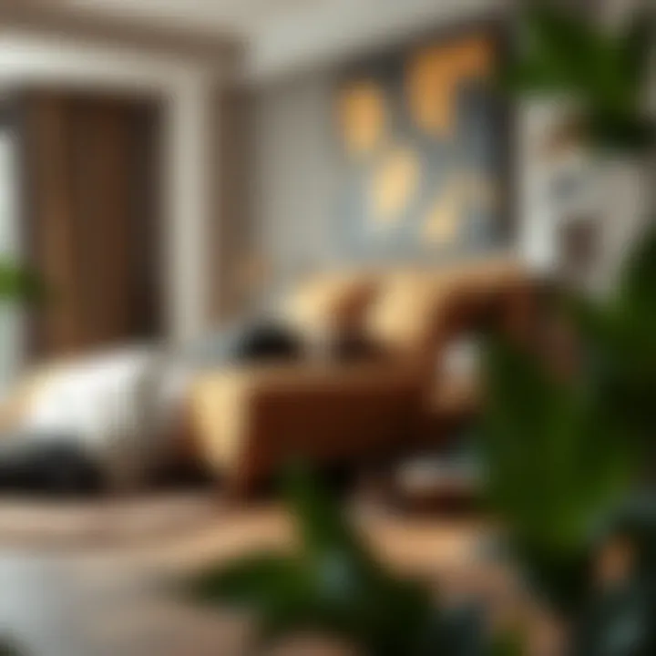 Stylish bedroom featuring African print sheet sets in a cozy setting