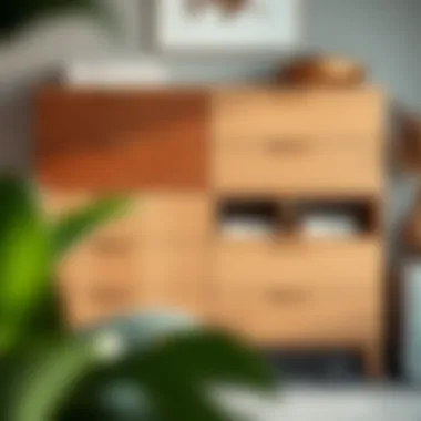 Comparison of materials used in dressers