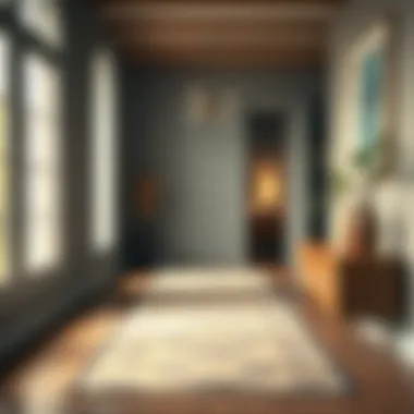 Stylish runner enhancing hallway decor