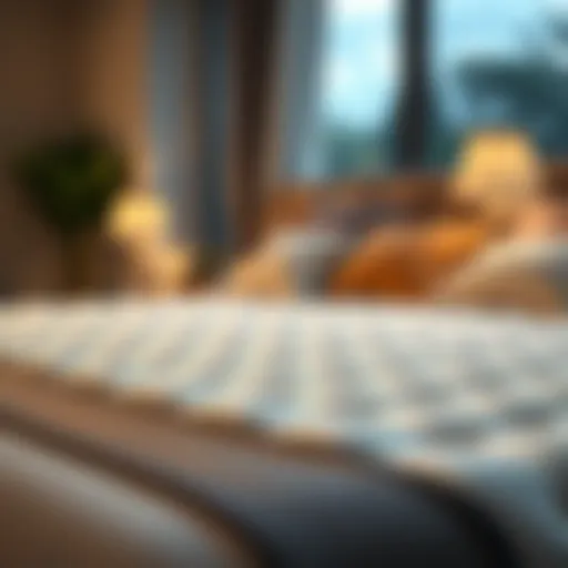 Luxurious king-size memory foam mattress topper enhancing sleep.