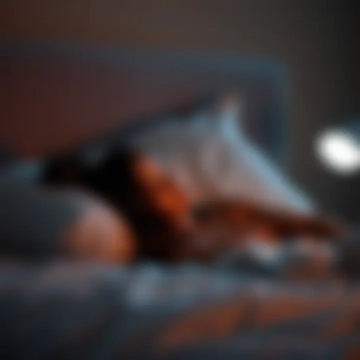 User enjoying a restful night on a king-size memory foam mattress topper.