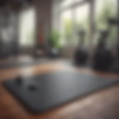 Gym environment utilizing two-inch thick foam mats for workouts