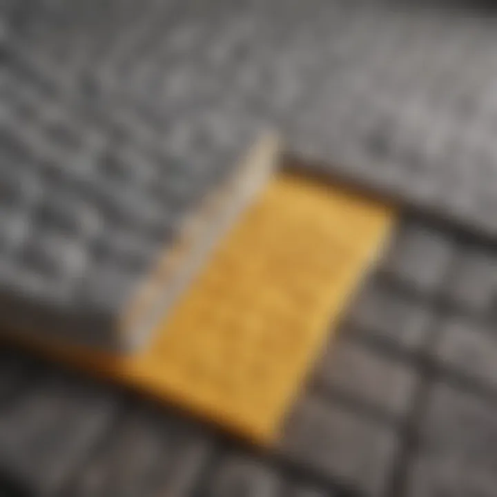 Close-up of two-inch thick foam mats showcasing texture and cushioning