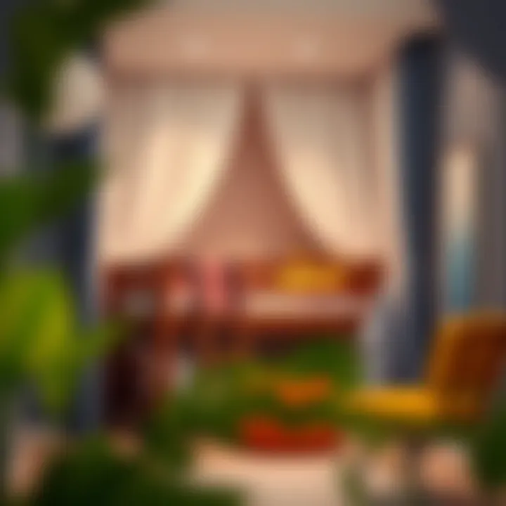 Illustration of proper installation techniques for bunk bed curtains