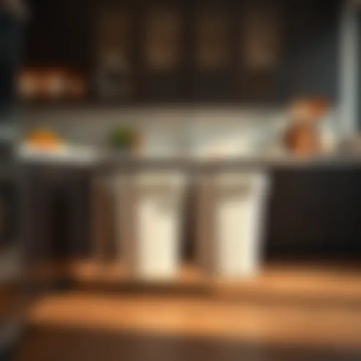 Innovative pull-out trash can slider with dual compartments for waste separation