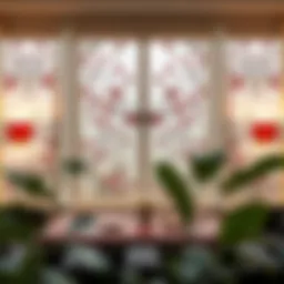 Elegant Chinese curtain panel showcasing intricate embroidery