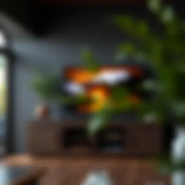 Variety of dark wood TV console styles