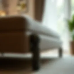 Elegant support legs enhancing bed stability