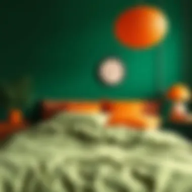 Color psychology of green and orange in design