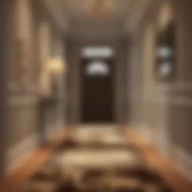 Elegant runner rug enhancing hallway decor