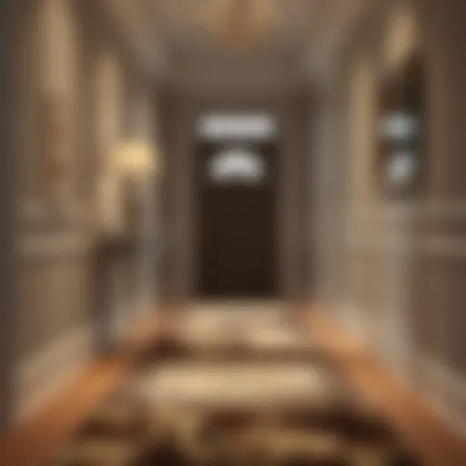 Elegant runner rug enhancing hallway decor