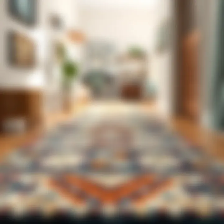 Variety of materials used in runner rugs