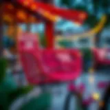 Stylish mesh patio chair with vibrant colors