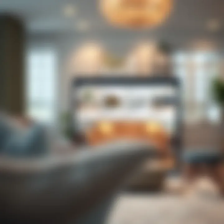 A user-friendly online shopping interface displaying budget-friendly sofas.