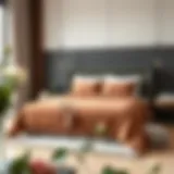 Elegant king size bed cover with zip in a modern bedroom setting