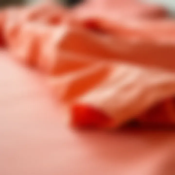 Close-up of high-quality fabric used for king size bed covers